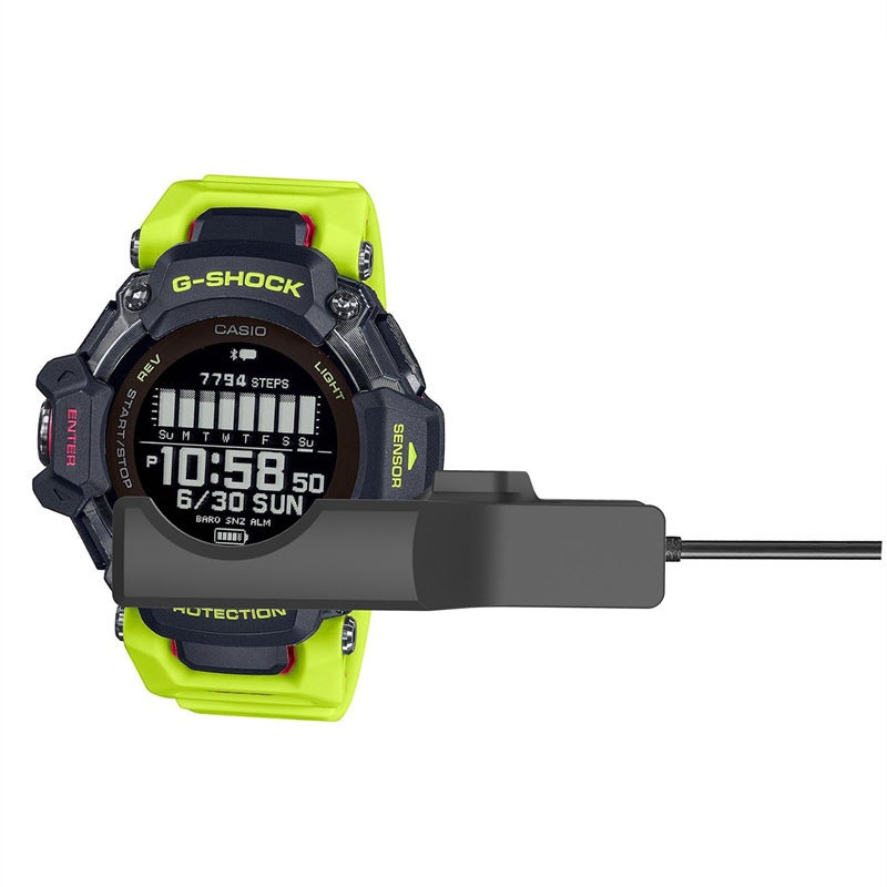 كابل شحن ساعة كاسيو GBD-H2000 الرياضية الذكية كاسيو G-Shock الأسود - Image 2